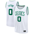 Ndoa B.Celtics #0 Jayson Tatum White Fast Break Replica Player Jerseys - Association Edition