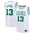 Ndoa B.Celtics #13 Paul George  White Fast Break Replica Jerseys - Association Edition