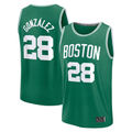Ndoa B.Celtics #28 Hugo Gonzalez Kelly Green 2025  Draft First Round Pick Fast Break Replica Jerseys - Icon Edition