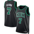 Ndoa B.Celtics #7 Jaylen Brown Black Swingman Jerseys - Statement Edition