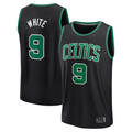 Ndoa B.Celtics #9 Derrick White  Black Fast Break Replica Player Jerseys - Statement Edition