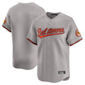 Ndoa B.Orioles Gray Limited Home Game Blank Player Stitched Jerseys