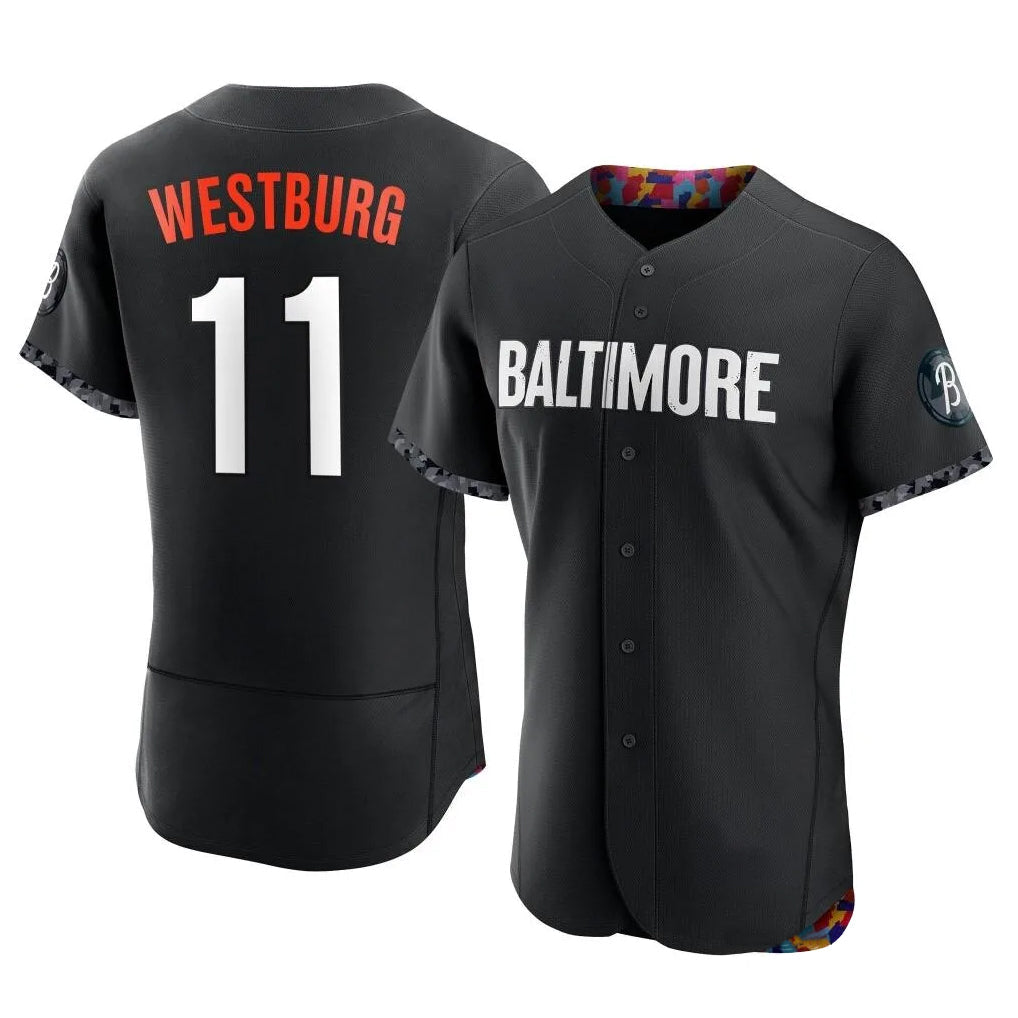 Ndoa B.Orioles #11 Jordan Westburg Player Black City Connect Limited Elite Home Game Stitched Jerseys