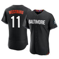 Ndoa B.Orioles #11 Jordan Westburg Player Black City Connect Limited Elite Home Game Stitched Jerseys