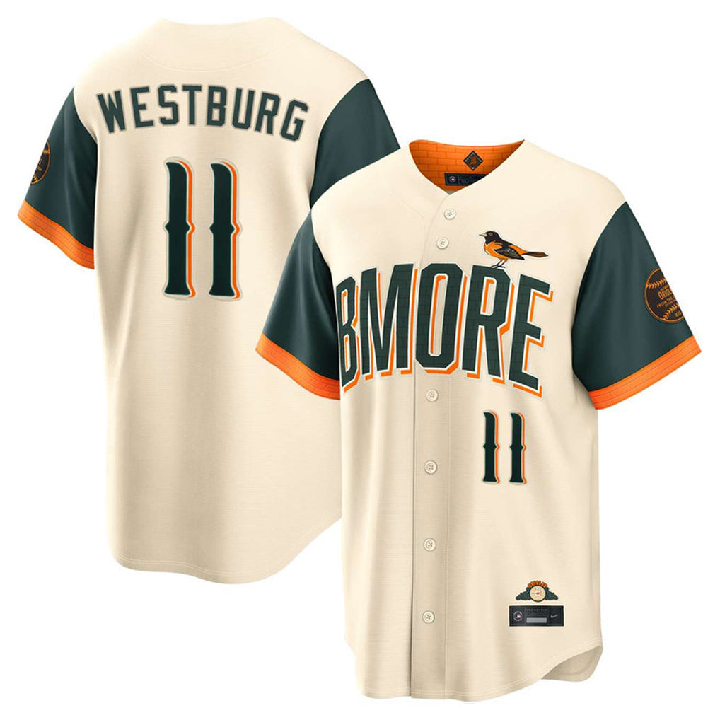Ndoa B.Orioles #11 Jordan Westburg Player Cream 2026 City Connect Home Game Stitched Jerseys