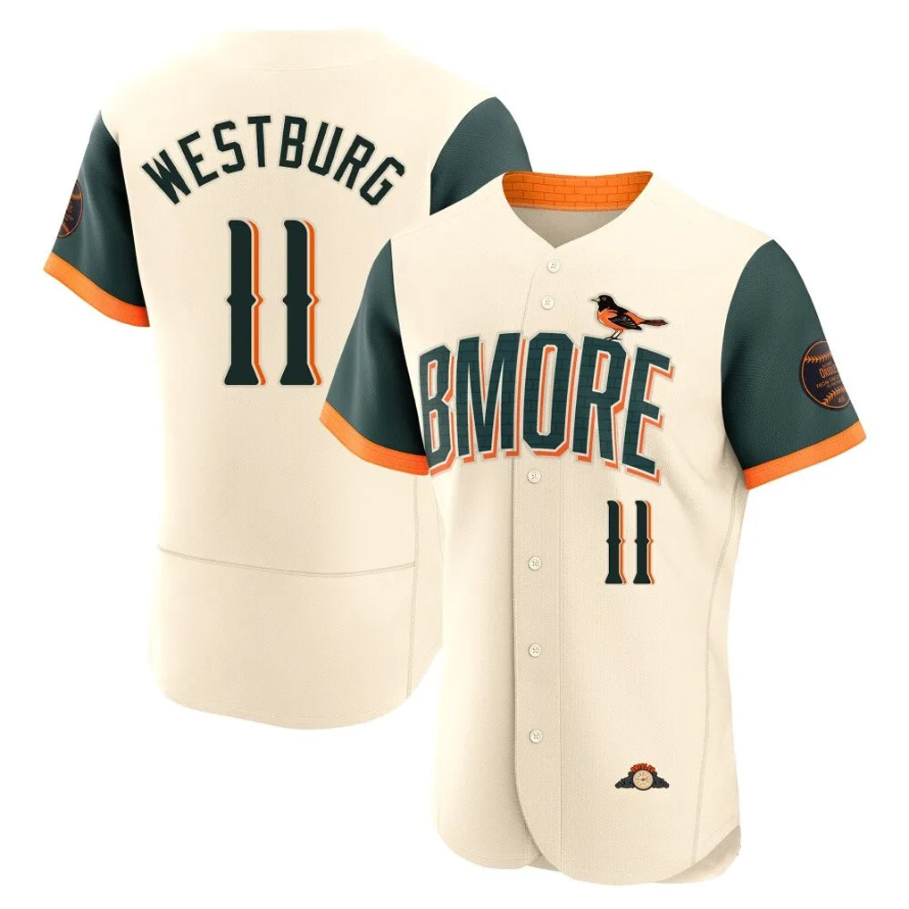 Ndoa B.Orioles #11 Jordan Westburg Player Cream 2026 City Connect Limited Elite Home Game Stitched Jerseys