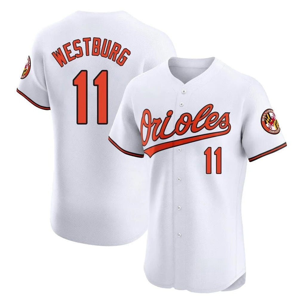Ndoa B.Orioles #11 Jordan Westburg Player White Limited Elite Home Game Stitched Jerseys