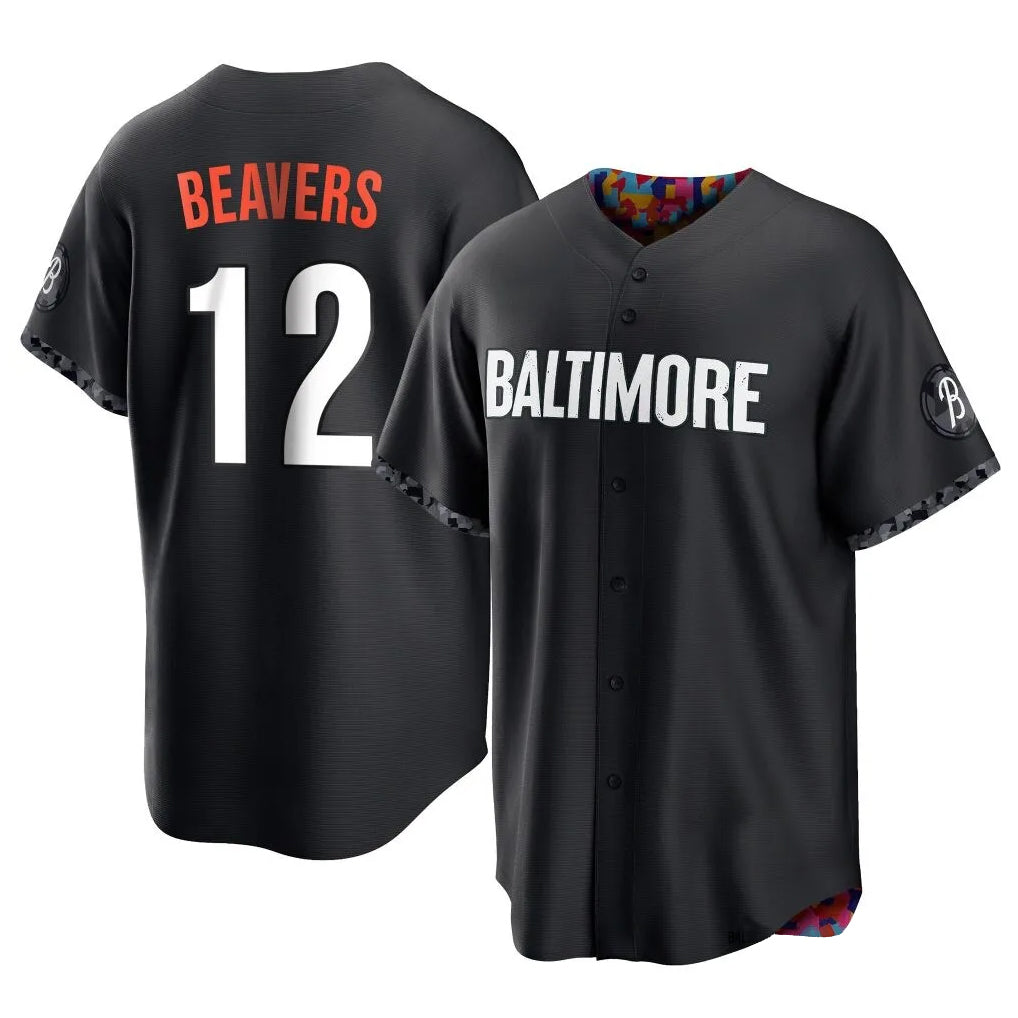 Ndoa B.Orioles #12 Dylan Beavers Player Black City Connect Home Game Stitched Jerseys