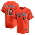 Ndoa B.Orioles #12 Dylan Beavers Player Orange Limited Home Game Stitched Jerseys