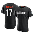 Ndoa B.Orioles #17 Colton Cowser Player Black City Connect Limited Elite Home Game Stitched Jerseys