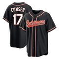 Ndoa B.Orioles #17 Colton Cowser Player Black Out Home Game Stitched Jerseys
