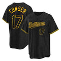 Ndoa B.Orioles #17 Colton Cowser Player Black Snake Skin City Home Game Stitched Jerseys
