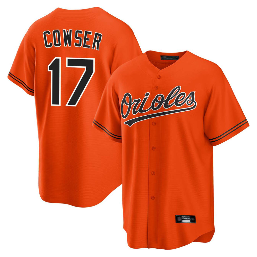 Ndoa B.Orioles #17 Colton Cowser Player Orange Home Game Stitched Jerseys