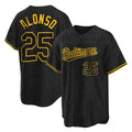 Ndoa B.Orioles #25 Pete Alonso Player Black Snake Skin City Home Game Stitched Jerseys