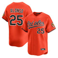 Ndoa B.Orioles #25 Pete Alonso Player Orange Limited Home Game Stitched Jerseys