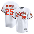 Ndoa B.Orioles #25 Pete Alonso Player White Limited Home Game Stitched Jerseys