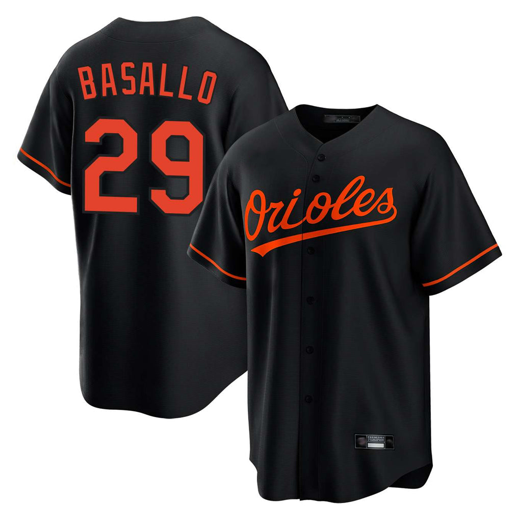 Ndoa B.Orioles #29 Samuel Basallo Player Black Home Game Stitched Jerseys