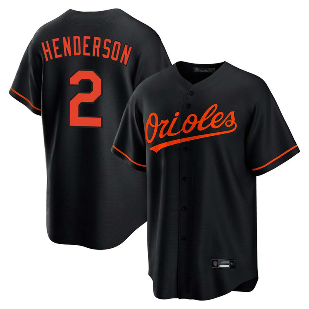 Ndoa B.Orioles #2 Gunnar Henderson Player Black Home Game Stitched Jerseys