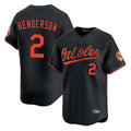 Ndoa B.Orioles #2 Gunnar Henderson Player Black Limited Home Game Stitched Jerseys