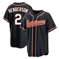 Ndoa B.Orioles #2 Gunnar Henderson Player Black Out Home Game Stitched Jerseys