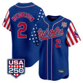 Ndoa B.Orioles #2 Gunnar Henderson Player Royal USA 250 Independence Day Vapor Premier Limited Home Game Stitched Jerseys