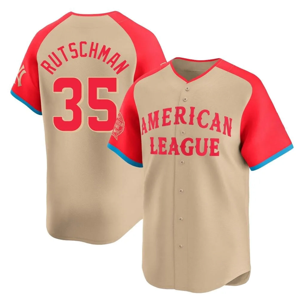 Ndoa B.Orioles #35 Adley Rutschman Cream American League All-Star Limited Home Game Stitched Jerseys