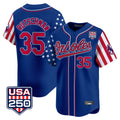Ndoa B.Orioles #35 Adley Rutschman Player Royal USA 250 Independence Day Vapor Premier Limited Home Game Stitched Jerseys