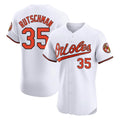 Ndoa B.Orioles #35 Adley Rutschman Player White Limited Elite Home Game Stitched Jerseys