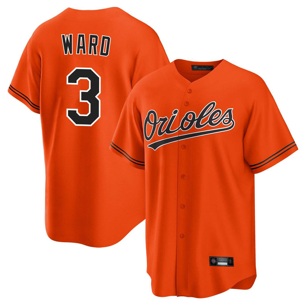 Ndoa B.Orioles #3 Taylor Ward Player Orange Home Game Stitched Jerseys