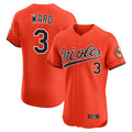 Ndoa B.Orioles #3 Taylor Ward Player Orange Limited Elite Home Game Stitched Jerseys