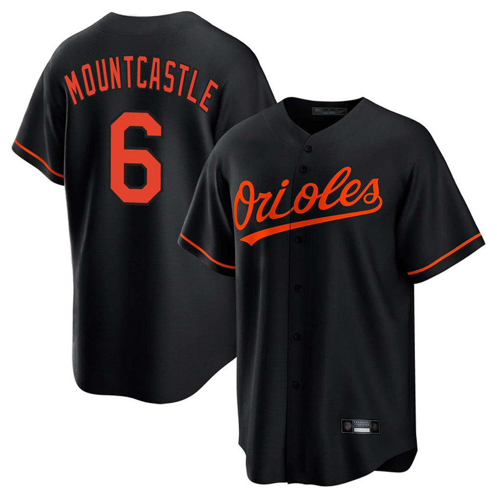 Ndoa B.Orioles #6 Ryan Mountcastle Player Black Home Game Stitched Jerseys