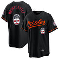 Ndoa B.Orioles #6 Ryan Mountcastle Player Black USA 250 Fourth of July Home Game Stitched Jerseys