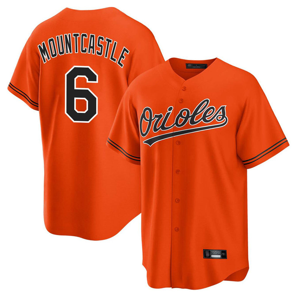 Ndoa B.Orioles #6 Ryan Mountcastle Player Orange Home Game Stitched Jerseys