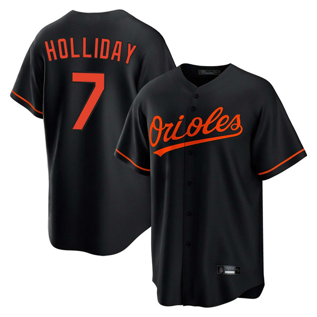 Ndoa B.Orioles #7 Jackson Holliday Player Black Home Game Stitched Jerseys