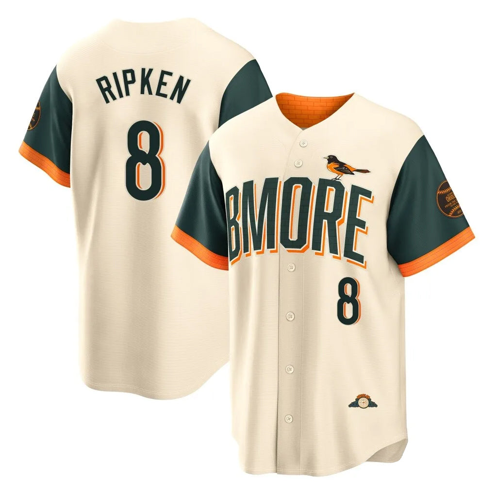 Ndoa B.Orioles #8 Cal Ripken Player Cream 2026 City Connect Home Game Stitched Jerseys