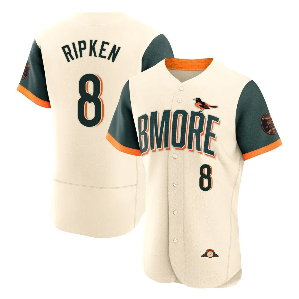 Ndoa B.Orioles #8 Cal Ripken Player Cream 2026 City Connect Limited Elite Home Game Stitched Jerseys