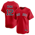 Ndoa B.Red Sox #12 Connor Wong Player Red Limited Home Game Stitched Jerseys