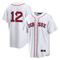 Ndoa B.Red Sox #12 Connor Wong Player White Home Game Stitched Jerseys