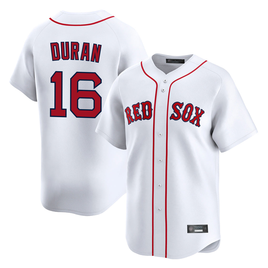 Ndoa B.Red Sox #16 Jarren Duran Player White Limited Home Game Stitched Jersey