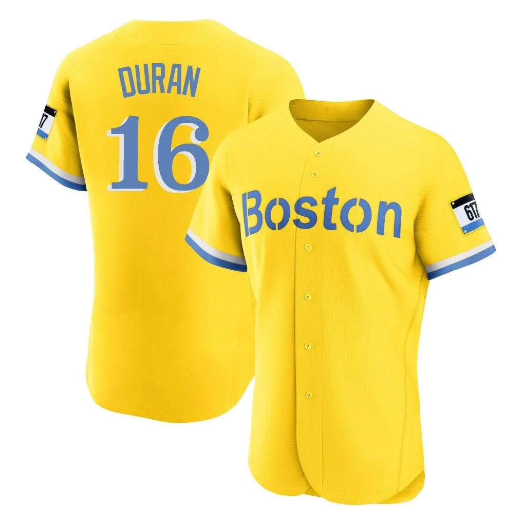 Ndoa B.Red Sox #16 Jarren Duran Player Gray Road Limited Elite Home Game Stitched Jersey