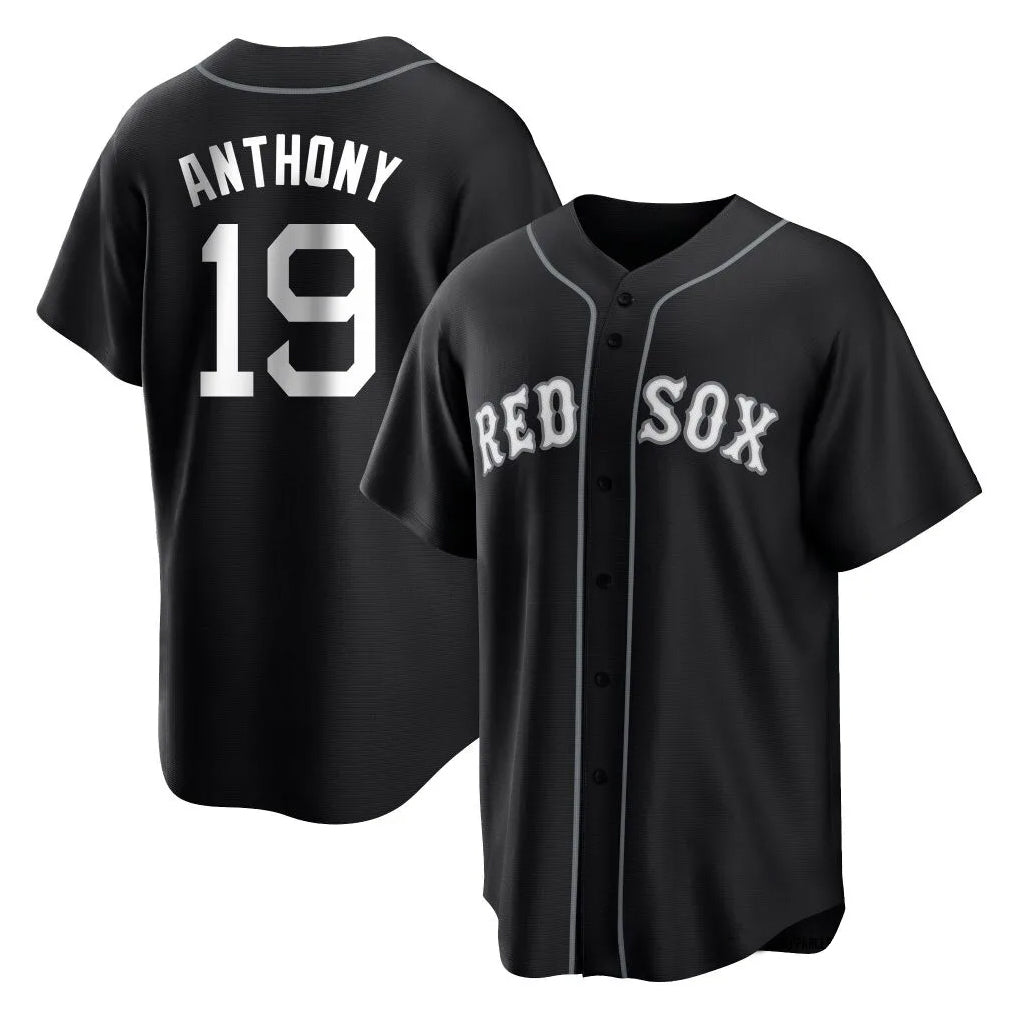 Ndoa B.Red Sox #19 Roman Anthony Player Black Home Game Stitched Jerseys