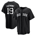 Ndoa B.Red Sox #19 Roman Anthony Player Black Home Game Stitched Jerseys