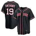 Ndoa B.Red Sox #19 Roman Anthony Player Black Out Home Game Stitched Jerseys