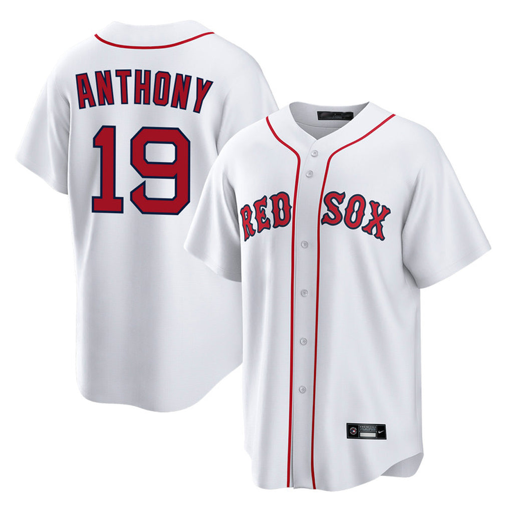 Ndoa B.Red Sox #19 Roman Anthony Player White Home Game Stitched Jerseys