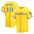 Ndoa B.Red Sox #19 Roman Anthony Player Yellow Home Game Stitched Jerseys