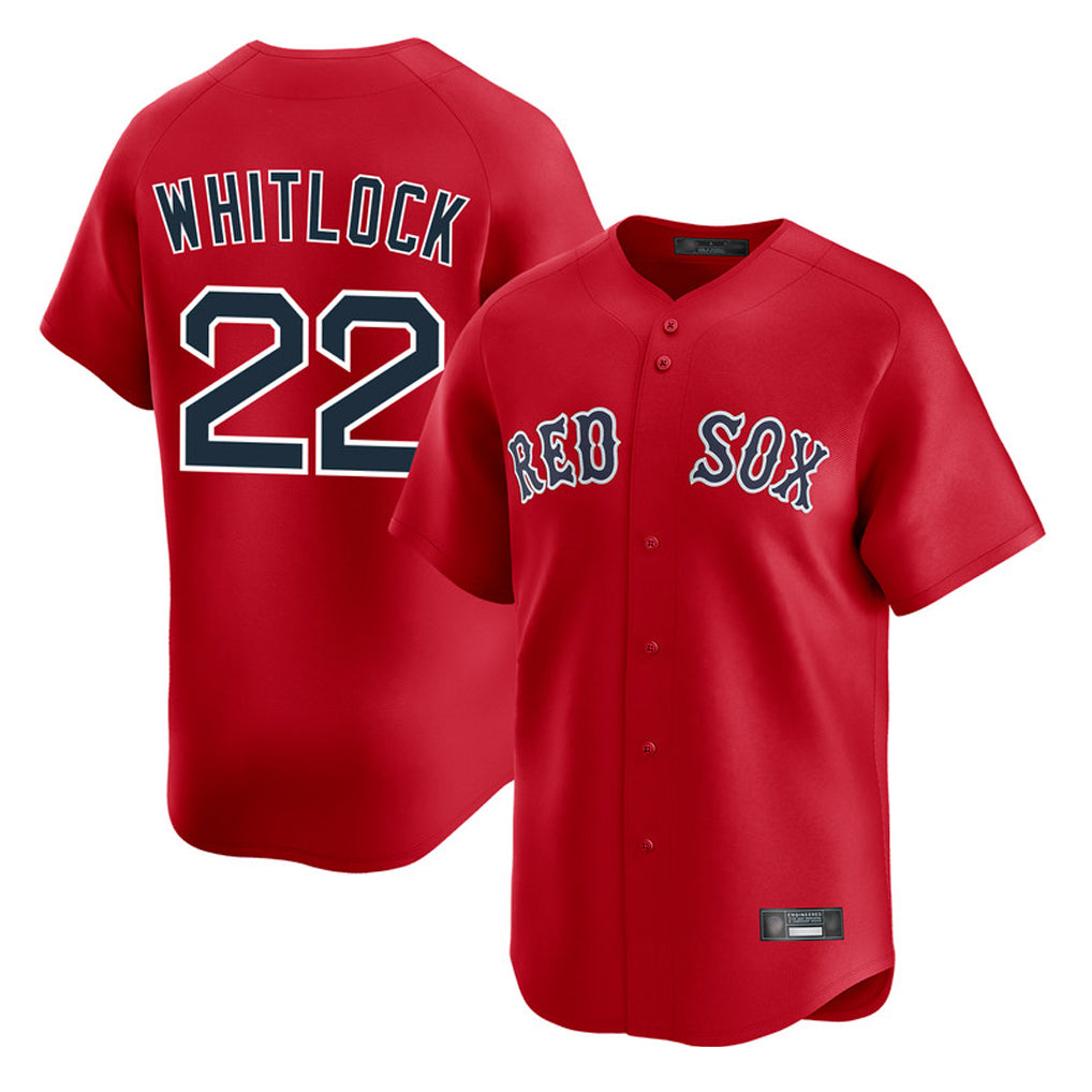 Ndoa B.Red Sox #22 Garrett Whitlock Player Red Limited Home Game Stitched Jerseys