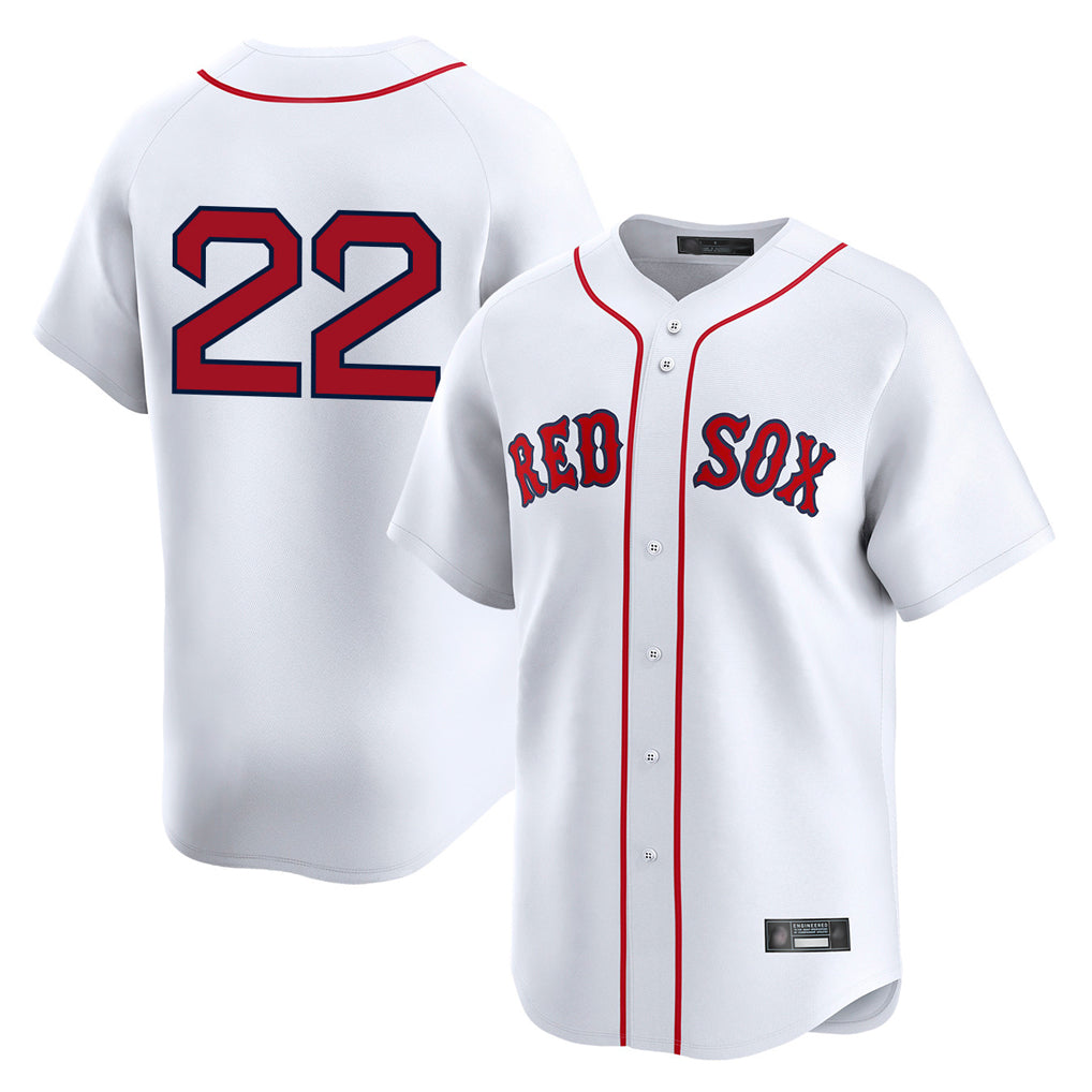Ndoa B.Red Sox #22 Garrett Whitlock Player White Limited Home Game Stitched Jerseys