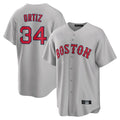 Ndoa B.Red Sox #34 David Ortiz Player Gray Road Home Game Stitched Jerseys