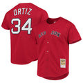 Ndoa B.Red Sox #34 David Ortiz Player Red Mitchell & Ness Cooperstown Collection Home Stitched Jerseys