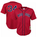 Ndoa B.Red Sox #34 David Ortiz Player Red Mitchell & Ness Cooperstown Collection Mesh Home Stitched Jerseys